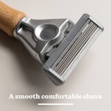 Bull Dog Original Bamboo Razor brivnik + nadomestne britvice 9 ks Slike