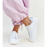 Gemre White-silver eco leather sneakers Berdine | ePonuda.com