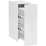 Nesta Ozka kopalniška omarica s kolesi, predalom in 3 globokimi policami, bela, 47 x 25 x 66,5 cm, za majhne prostore, (5000493138) | Shoptok.si