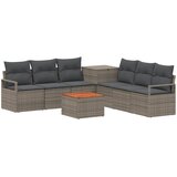  Set sofe 8 kom. Siva i tamno siva Poli Rattan i čelik | shoptok.hr