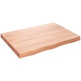 Maison Chic Stenska polica - Viseča Polica svetlo rjava 80x60x(2-6) cm trdna hrastovina, (21784530) Cene