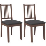 Maison Chic Jedilni stoli - Vzorci stoli z blazinami 2 kosa Brown Solid Wood Rubber A1478, (22031445) | Shoptok.si