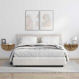 Polica na zidu Zidne 2 pcs Umjetnički hrast 48 x 24 x 24 cm | shoptok.hr