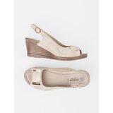 GOODIN Women's gold wedge sandals | Shoptok.si