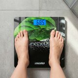  Digitalna steklena osebna tehtnica do 150kg LCD narava Slike