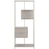 Actona Siv regal 77x185x35 cm Seaford – | Shoptok.si