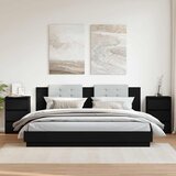  Noćni ormarići 2 kom crni 40 x 35 x 62,5 cm konstruirano drvo | shoptok.hr