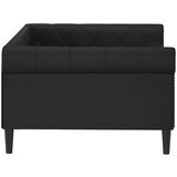  Dnevni krevet crni 100 x 200 cm od umjetne kože | shoptok.hr