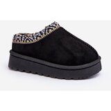 FR1 Children's Slip-on Slippers Insulated Black Olivane Cene