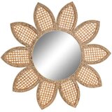  Zidno ogledalo DKD Home Decor Smeđa Prirodno Sunce Tropsko 60 x 2 x 60 cm | shoptok.hr