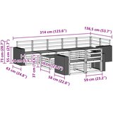  Set vanjskih sofa 9 kom. Prirodna Poliester | Shoptok.si