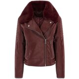 Guess Usnjene jakne & Sintetične jakne Darcey Biker Jacket Kostanjeva Cene