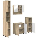 vidaXL Set namještaja za kupaonicu 4 pcs sonoma hrast 61 x 35 x 64 cm | shoptok.hr