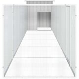 vidaXL Kavez za kokoši sivi 600 x 91 x 100 cm od pocinčanog čelika | shoptok.hr