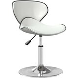 vidaXL Jedilni stol belo umetno usnje, (20812472) | Shoptok.si