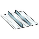 LISTA Komplet razdelilnikov za predal z merami 459 x 612 mm, plošče z zarezami in pločevinasti delilniki za poljubno razdelitev, 2 predelni steni, viš | Shoptok.si