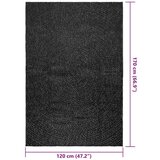 vidaXL Preproga ZIZUR antracit 120x170 cm videz jute notranja/zunanja | Shoptok.si
