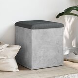  Klupa za pohranu siva boja betona 42x42x45 cm konstruirano drvo | shoptok.hr