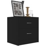  Noćni ormarić crni 40 x 30 x 40 cm od konstruiranog drva | shoptok.hr
