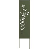 vidaXL Privatnost u vrtu Cvjetni Maslinovo zelena 32 x 140 cm - Maslinastozelena List 32 x 140 cm | shoptok.hr
