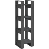Furnova Knjižna omara/pregrada siva 41x35x125 cm trdna borovina, (21932491) | Shoptok.si