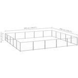 vidaXL kavez za pse srebrni 25 m² čelični | shoptok.hr