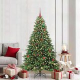 vidaXL Umestno božično drevo med 300 LED Zelena 180 cm PE in PVC | Shoptok.si