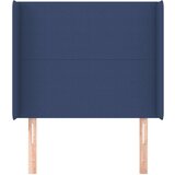  Uzglavlje s ušima plavi 103x16x118/128 cm od tkanine | shoptok.hr