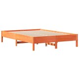 vidaXL Krevet s regalom za knjige bez madraca 135 x 190 cm od borovine | shoptok.hr