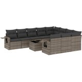  11-dijelni set vrtnih sofa od poliratana s jastucima sivi | shoptok.hr