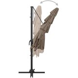  Senčnik aluminij taupe 250x250 cm | Shoptok.si