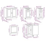  11-dijelni set kuhinjskih ormarića "Porto" bijelo izrađeno drvo | Eponuda.com