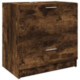 Ormarić za umivaonik boja dimljenog hrasta 59x37x59 cm drveni | shoptok.hr