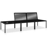  3-dijelna vrtna garnitura s jastucima crna PVC | shoptok.hr