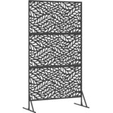  Zaslon za privatnost 100 x 50 x 180 cm Čelik Crna | shoptok.hr