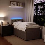 Box spring krevet s madracem svjetlosivi 80 x 200 cm baršunasti | shoptok.hr