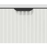 vidaXL Strani šal s predalom Bela 89.5 x 33 x 82 cm Konstruiran les | Shoptok.si