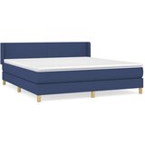  Krevet s oprugama i madracem plavi 160x200 cm od tkanine | shoptok.hr