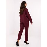 RUE PARIS Set-IT-KMPL-9761.25-burgundy | Shoptok.si