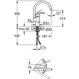 Grohe slavina za sudoperu 2 cevi J izliv Eurosmart New 33202002 | Eponuda.com