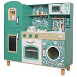 Bebi Market KINDER HOME Dečija drvena kuhinja – vintage stil sa elektronskim pločama za kuvanje, svetlima, zvucima i funkcionalnim dodacima | Eponuda.com
