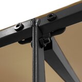 Nadstrešnica smeđesiva 4 x 3 m 180 g/m² od tkanine i čelika | shoptok.hr