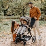 Coccolle Otroški voziček 4v1 od 0-12 let z dodatki Siva | Shoptok.si