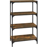 Maison Chic Knjižna omara - Knjižni regal dimljen hrast 60x33x100 cm inž. les in jeklo, (21725595) | Shoptok.si