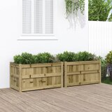 Maison Chic Vrtno cvetlično korito - Cvetlični Lonec 2 kosa impregnirana borovina, (21788761) | Shoptok.si