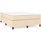  Za krevet s oprugama krem 140 x 190 cm od tkanine | shoptok.hr