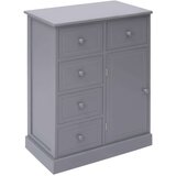  Komoda z 10 predali siva 113x30x79 cm les, (20656366) | Shoptok.si