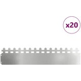  Rubnjaci za travnjak 20 kom. 103 x 0,05 x 22 cm Pocinčani čelik | shoptok.hr