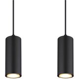 Globo 57911-4HBW - Luster na sajli ROBBY 4xGU10/35W/230V crna/smeđa | Eponuda.com