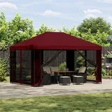 4 × 3 m Tamno crvena Poliester i čelik 190 gsm